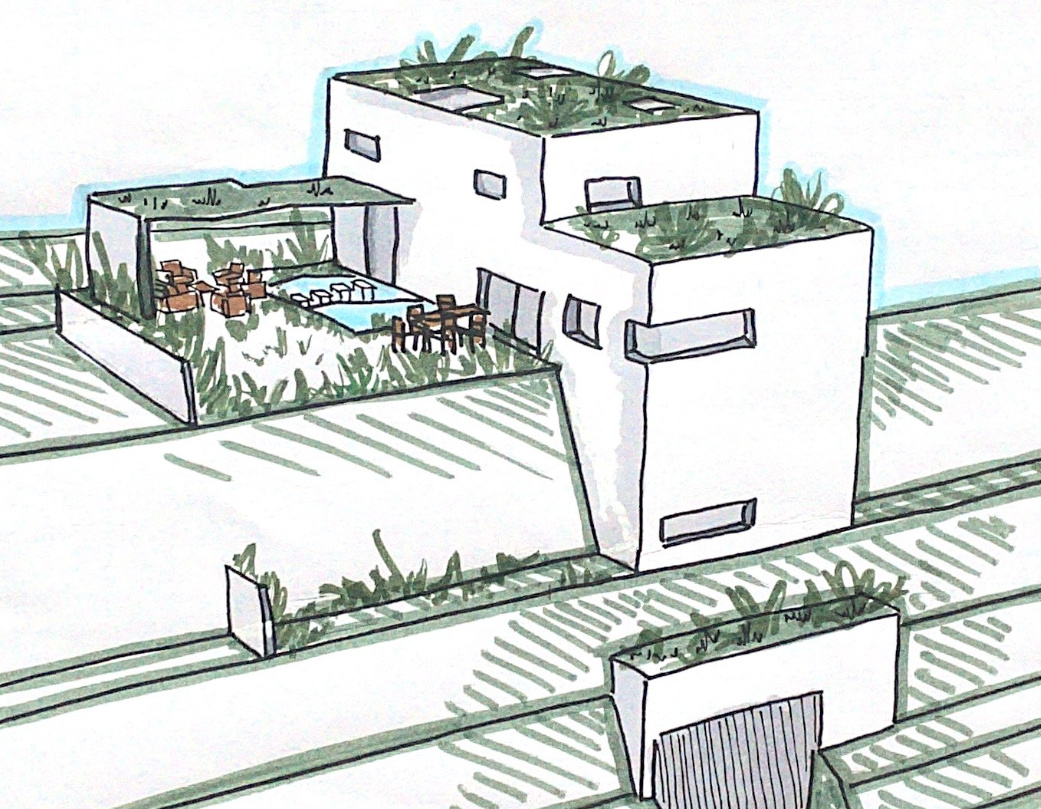 maison dans la falaise